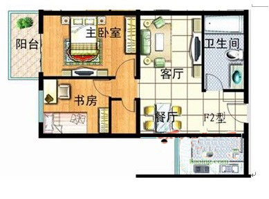 紅安帝都 21室2廳1衛(wèi)1廚 76㎡