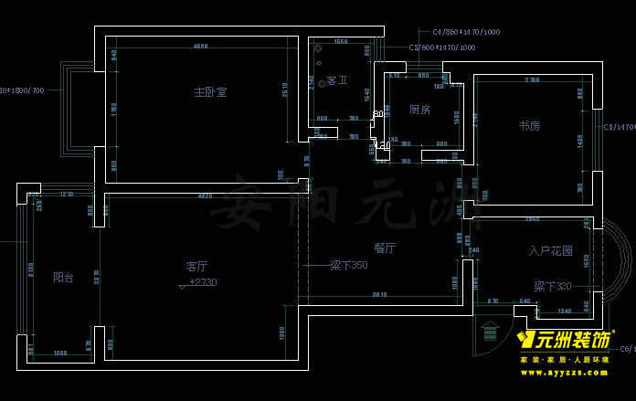 2室2廳1廚1衛(wèi)