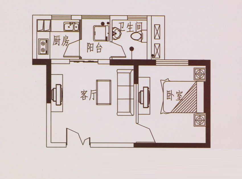 一室一廳 46.83㎡